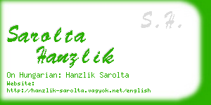 sarolta hanzlik business card